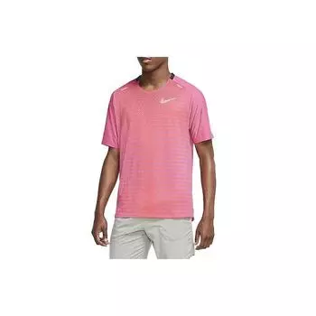 Мужская футболка с круглым вырезом Nike TechKnit Future Fast Running, розовая CU6057-551 XXL