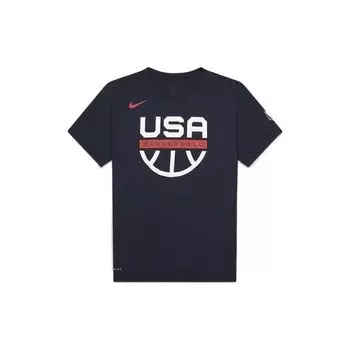 Мужская футболка с круглым вырезом Nike USA Basketball Dri-Fit, темно-синяя CT8783-451 XXL