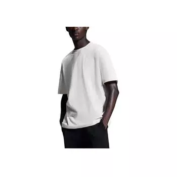 Мужская футболка с круглым вырезом, удобная, повседневная, свободного кроя, с коротким рукавом, топы, серебристый 1ME10050296 XL