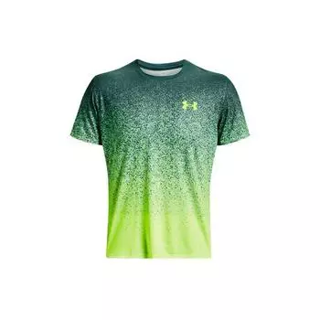Мужская футболка с круглым вырезом Under Armour UA Rush Gradient Logo, темно-бирюзовая 1378403-722 S