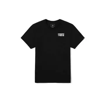 Мужская футболка с круглым вырезом Vans Asia Artist Collaboration Series с персонализированным принтом, черные VN0A4P5FBLK M