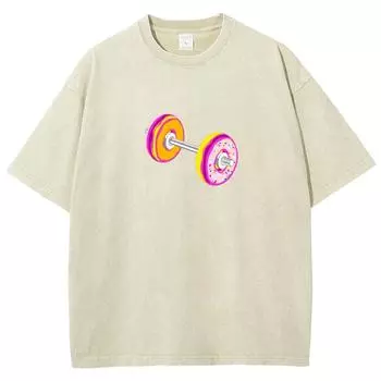 Мужская футболка с мультяшным принтом черепа, винтажная, с круглым вырезом, с коротким рукавом, трендовая уличная футболка, летняя S