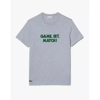 Мужская футболка с надписью lacoste message TH0134 54 г CCA 00S