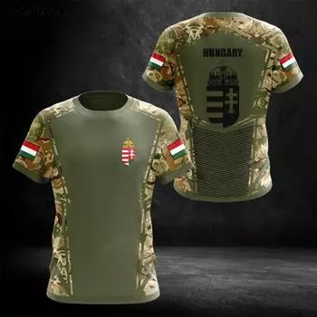 Мужская футболка с принтом флага Венгрии, унисекс, высококачественные топы с короткими рукавами, футболки с круглым вырезом, уличная повседневная мужская одежда большого размера XS