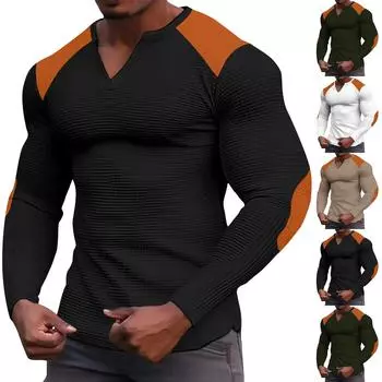 Мужская футболка с принтом ко Дню святого Валентина, повседневная модная футболка с длинным рукавом L