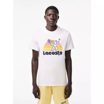 Мужская футболка с принтом LACOSTE SUMMER PACK TH0784 54G 001 Q2NTH0784 54G001 003