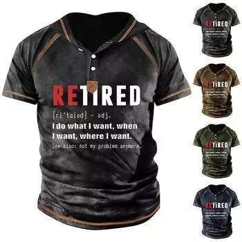 Мужская футболка с принтом, уличная уличная футболка с короткими рукавами и капюшоном на пуговицах XXXL зелёный