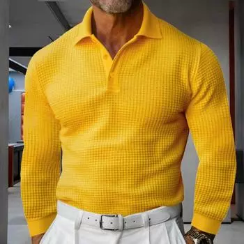 Мужская футболка с V-образным вырезом, деловая, повседневная, с длинным рукавом, майка, облегающая, для повседневного ношения S синий