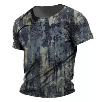 Мужская футболка с винтажным принтом, повседневная полосатая рубашка, летние футболки с круглым вырезом и короткими рукавами, большой свитшот, мужская дешевая одежда 3XL