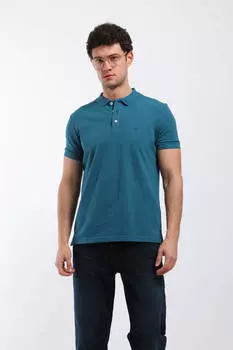 Мужская футболка с воротником-поло, бензин