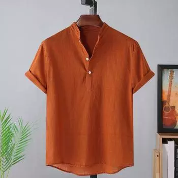 Мужская футболка стильная средней длины простой дизайн мужская футболка с короткими рукавами офисная мужская футболка летний топ мужская одежда XL белый