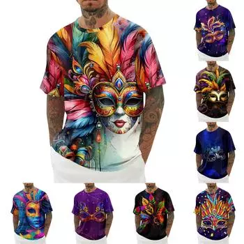 Мужская футболка, свободный повседневный топ с короткими рукавами, мужской топ с короткими рукавами L темно-фиолетового