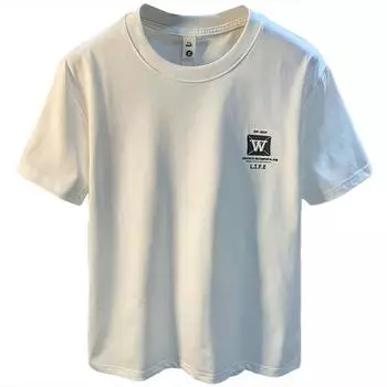 Мужская футболка-тяжеловес, летняя тонкая и универсальная, футболка с короткими рукавами в американском тренде, повседневный дышащий пуловер с круглым вырезом XXXXL