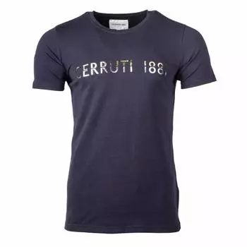 Мужская футболка Trapani с круглым вырезом CERRUTI S светло-серый