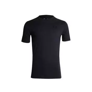 Мужская футболка UA Left Chest Logo с коротким рукавом 1326799-001/ ЧЕРНАЯ L