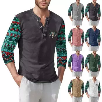 Мужская футболка уличная повседневная мода с длинными рукавами XL чёрный