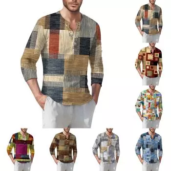 Мужская футболка уличная повседневная мода с длинными рукавами L синий