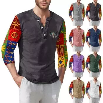 Мужская футболка уличная повседневная мода с длинными рукавами XL чёрный