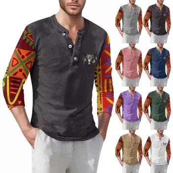 Мужская футболка уличная повседневная мода с длинными рукавами XXXL