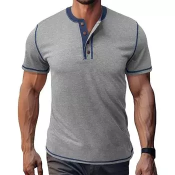 Мужская футболка уличная повседневная мода с коротким рукавом XL