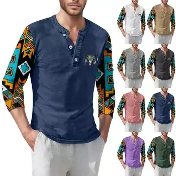 Мужская футболка уличная повседневная мода с коротким рукавом L