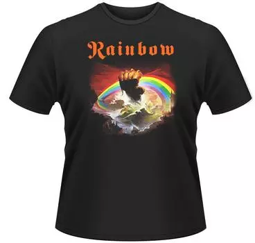 Мужская футболка унисекс Rainbow Rising Ritchie Blackmore Rock Tee S