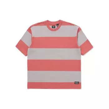 Мужская футболка в полоску с круглым вырезом и коротким рукавом Levis, розовые A1005-0019