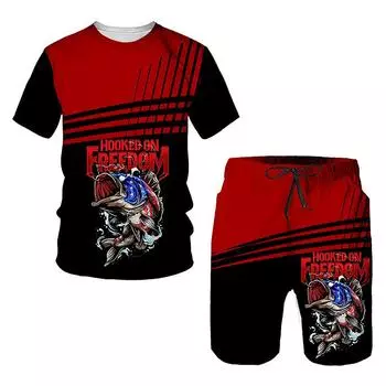 Мужская футболка в стиле хип-хоп, комплект из 2 предметов, летние топы с короткими рукавами и шорты, повседневная уличная одежда большого размера, спортивный костюм, комплект S