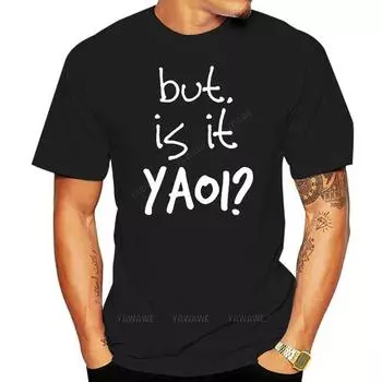 Мужская футболка Yaoi cute yaoi Is It Yaoi аниме BL fandom fangirl персонализированная хлопковая S-XXXL Pictures Loose Comical футболка топ XS темно-синий
