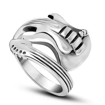 Мужская гитара, открывающееся кольцо из титановой стали 7