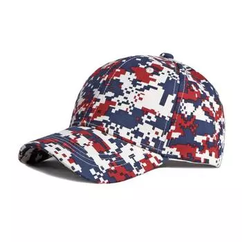 Мужская хлопковая бейсболка с цифровым клетчатым принтом, весенне-летняя солнцезащитная шляпа от солнца, женская кепка серый