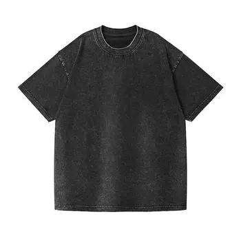 Мужская хлопковая футболка, однотонная свободная футболка с круглым вырезом и короткими рукавами, летняя винтажная футболка для отпуска для мужчин, дышащий легкий мягкий пуловер, топ S