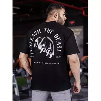 Мужская хлопковая футболка, универсальная дышащая футболка с круглым вырезом и короткими рукавами, топы для фитнеса для мужчин S белый