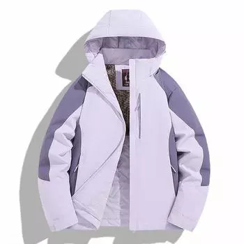 Мужская хлопковая куртка Graphene Thermal: Ветрозащитный, магнитный дизайн с цветовыми блоками для пар на осень/зиму. XXL