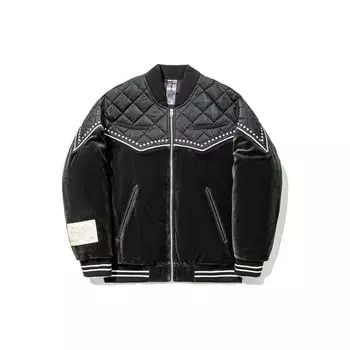 Мужская хлопковая куртка Li Ning X Bruce Lee Kung Fu Series с цветным блоком и воротником-стойкой, черная AJMT253-1 XL