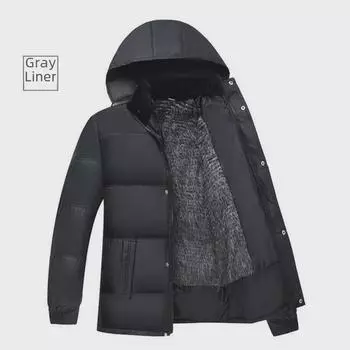 Мужская хлопковая куртка на осень/зиму — подойдет для людей 60 лет и старше 3XL