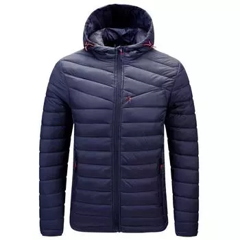 Мужская хлопковая куртка с капюшоном Мужская легкая хлопковая куртка Мужская M