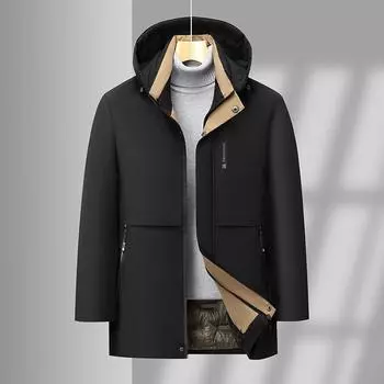 Мужская хлопковая куртка, свободная деловая повседневная теплая зимняя одежда, хлопковая куртка для мужчин XXXXXL