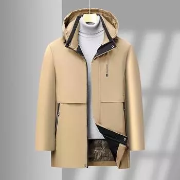 Мужская хлопковая куртка, свободная деловая повседневная теплая зимняя одежда, хлопковая куртка для мужчин L