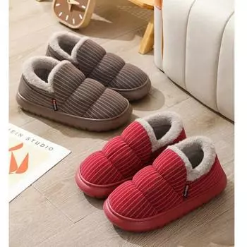 Мужская хлопковая обувь, зимние и осенние теплые сумки, водонепроницаемая и нескользящая хлопковая обувь, женская обувь 36-37 розовый