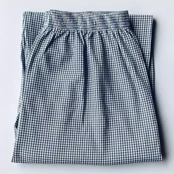 Мужская хлопковая пижама — свободные клетчатые брюки с эластичным поясом, большой размер, полосатый дизайн для комфорта. Waist size 2 feet 1-3 feet 4