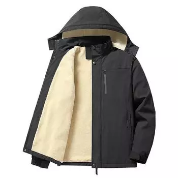 Мужская хлопковая рубашка из флиса ягненка больших размеров, теплая и толстая, повседневная, свободная 8XL