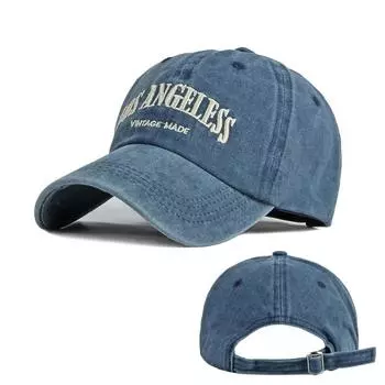 Мужская хлопковая шляпа с вышитыми буквами, летняя солнцезащитная кепка, женские бейсболки тёмно-синий