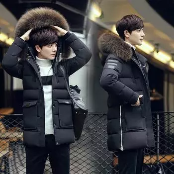 Мужская хлопковая стеганая куртка зимнего отдыха с капюшоном-пуховиком 2XL армия зеленый