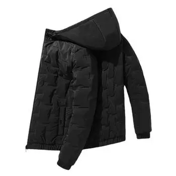 Мужская хлопковая стеганая куртка, зимняя теплая зимняя одежда, холодная хлопковая стеганая куртка 5XL L хаки