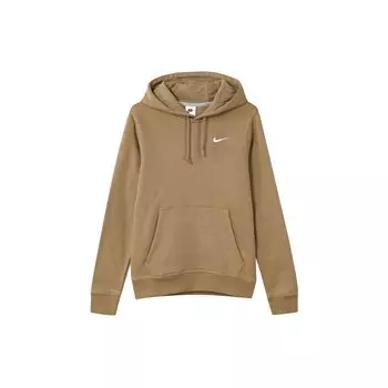 Мужская худи Nike Nsw Swoosh на флисовой подкладке с однотонным принтом и логотипом, коричневая 916271-258 S