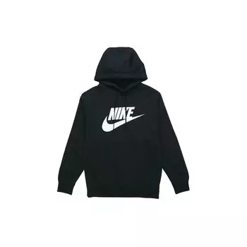 Мужская худи с флисовым принтом Nike Club и плюшевой подкладкой, черная BV2974-010 S
