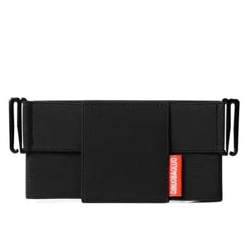 Мужская и женская эластичная невидимая поясная сумка для занятий спортом на открытом воздухе, альпинизма, фитнеса, бега, мини-поясная сумка для мобильного телефона Small чёрный