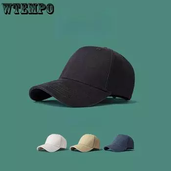 Мужская и женская бейсбольная кепка, модная шляпа с утиным языком, бейсбольная кепка в стиле хип-хоп, однотонная бейсболка с твердым верхом Pack of 1 белый