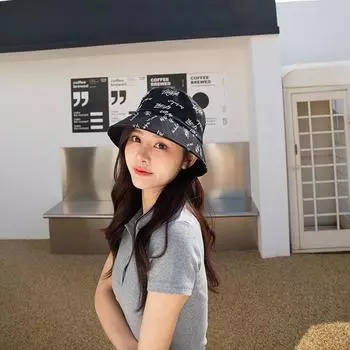 Мужская и женская двухсторонняя шляпа рыбака с маленькими полями и буквами-цветками, женская весенняя шляпа для бассейна one size fits all